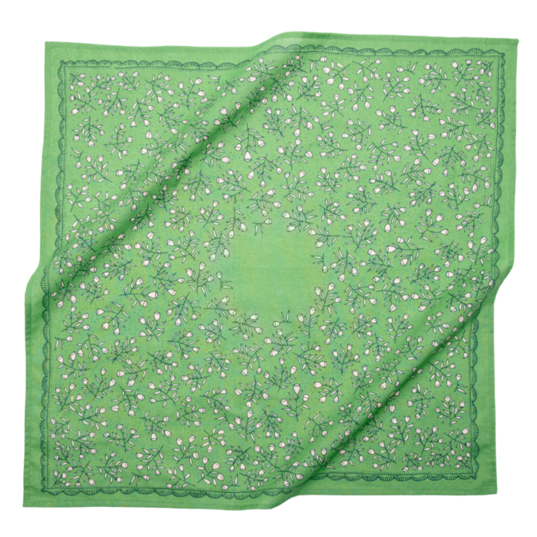 Lady Bird Green Cotton Bandana