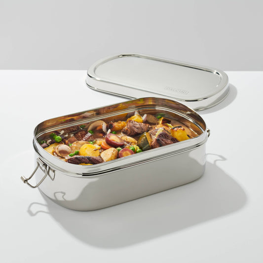 Chickadee Large Stainless Food Container with Clips