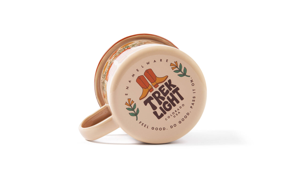 Western Bloom Enamel Mug