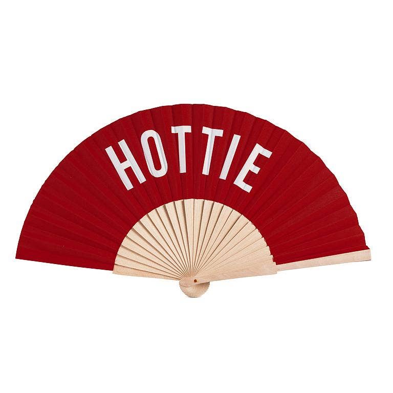 HOTTIE Hand Fan-Red-16"W - Clearance