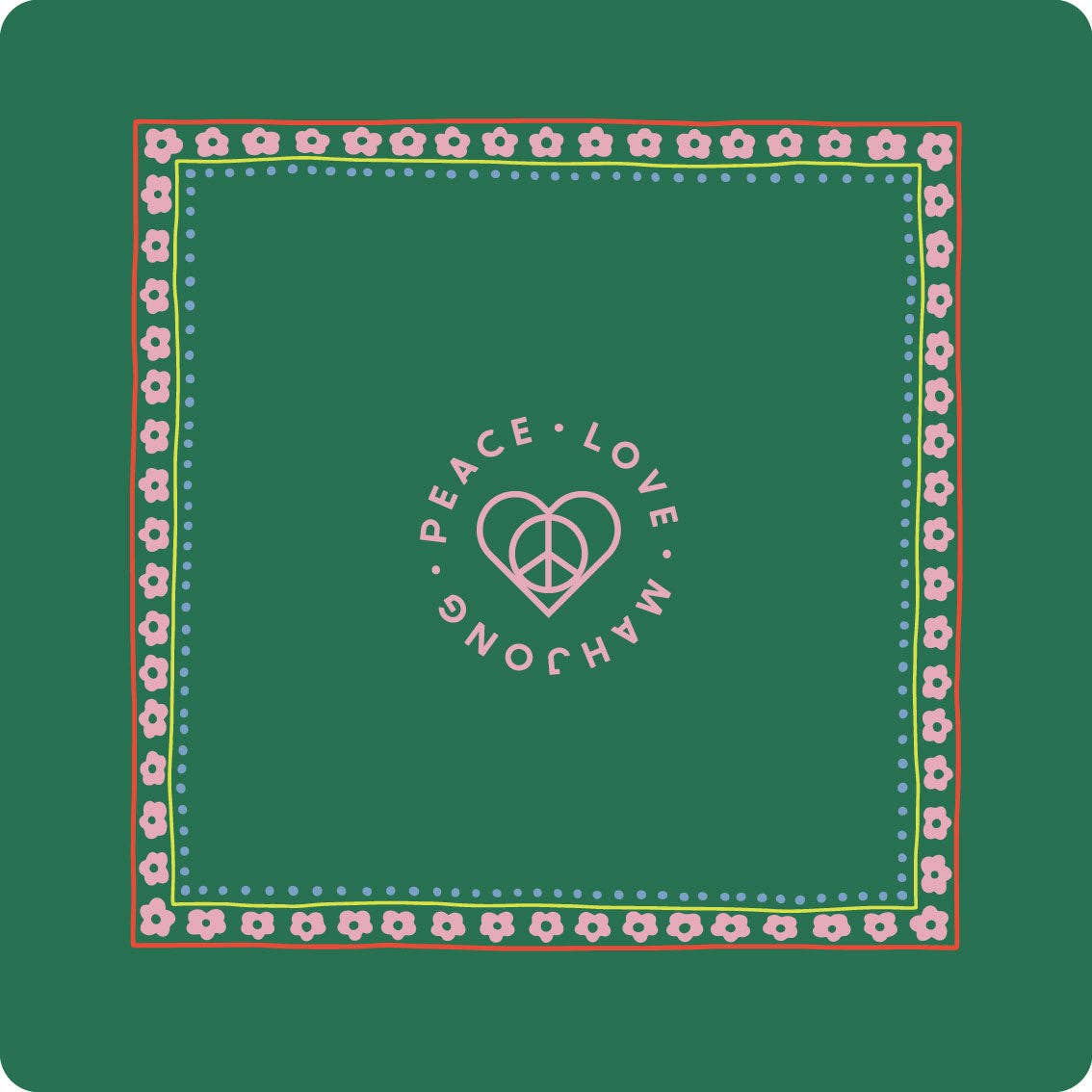 Mahjong Mats: Dark Green OG Mat