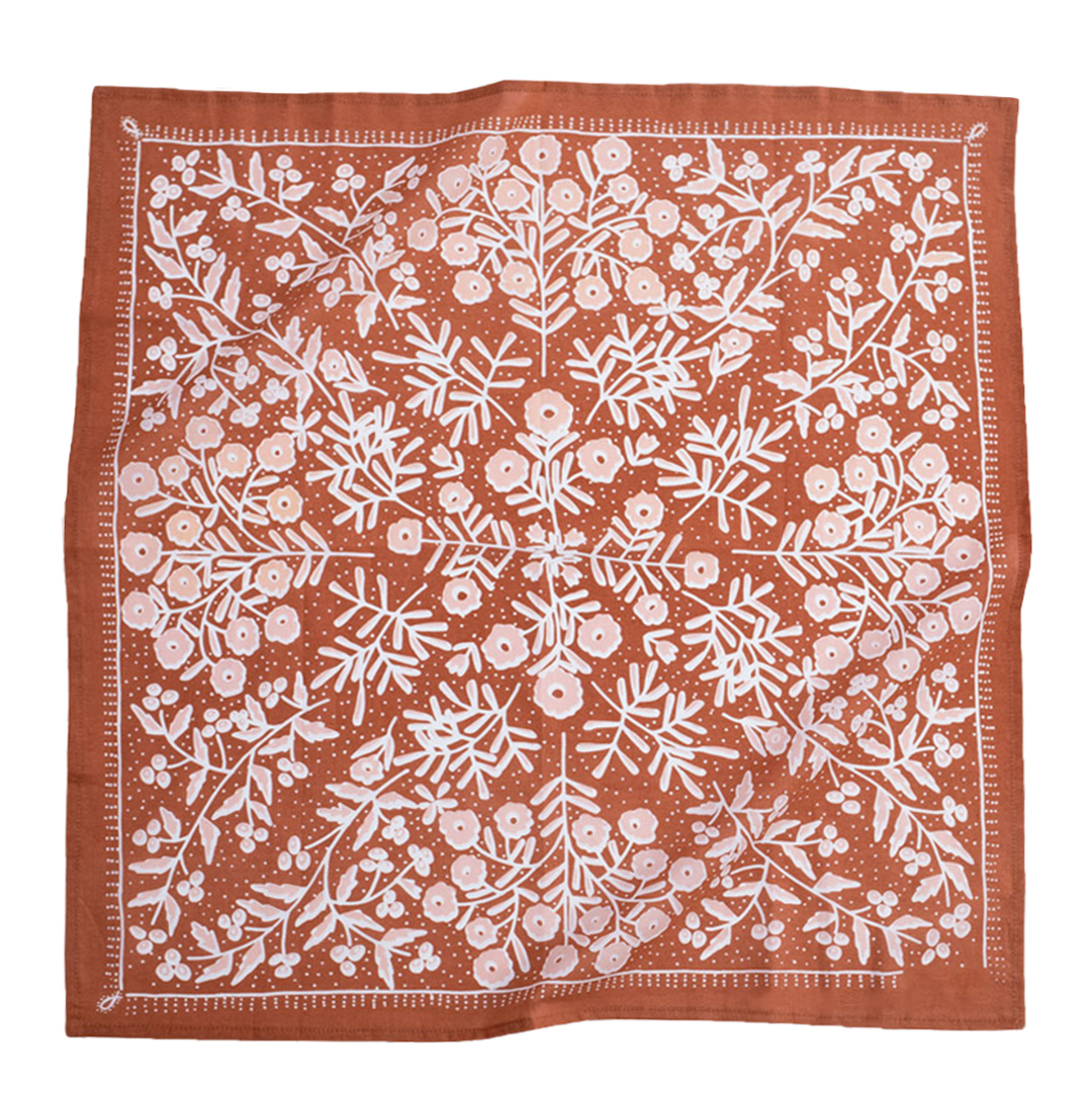 Madi Burnt Orange Cotton Bandana