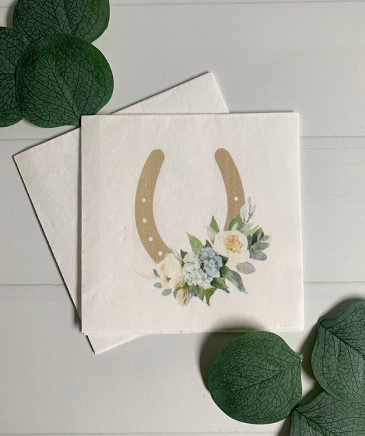 Belmont Stakes Hydrangea Cocktail Napkins (Set of 16)