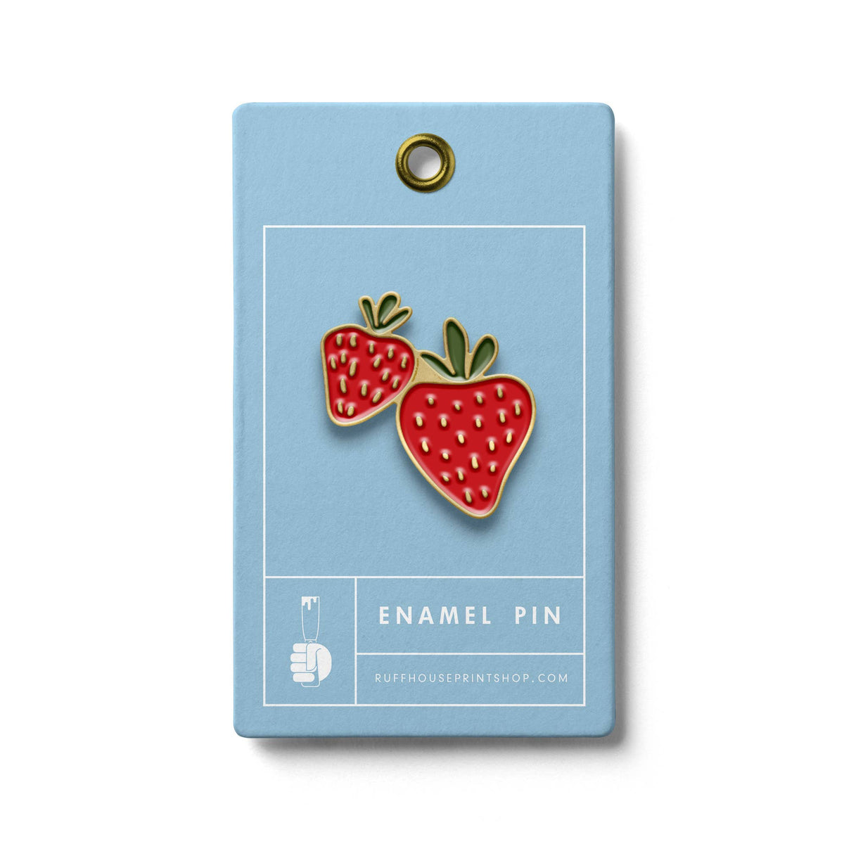 Spring Strawberry Enamel Pin