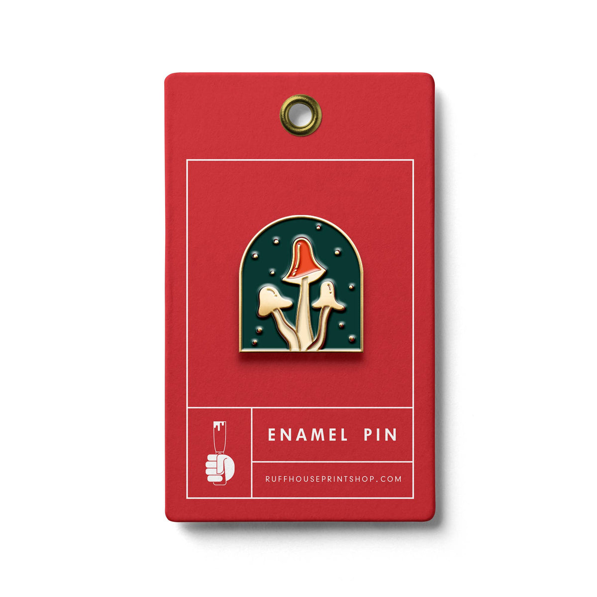Mellow Mushroom Enamel Pin