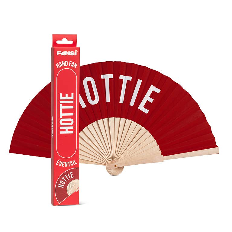 HOTTIE Hand Fan-Red-16"W - Clearance
