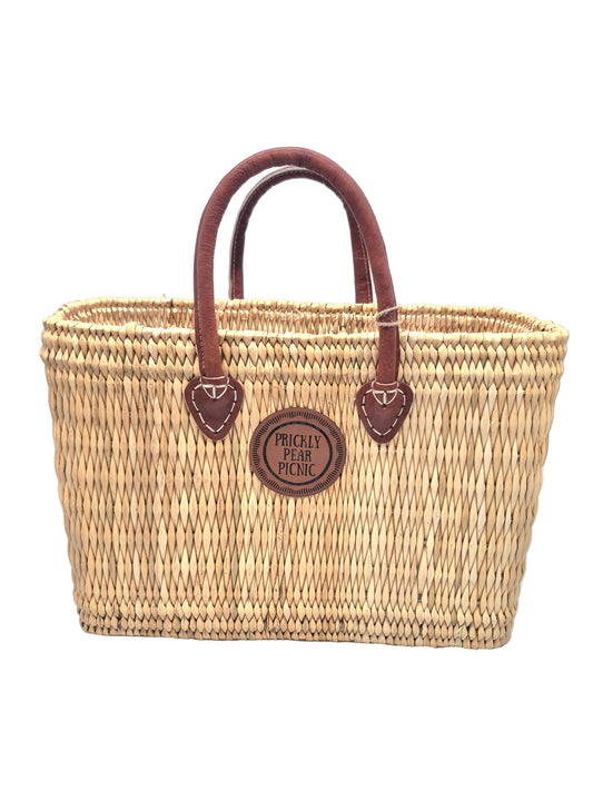 Fort Worth Woven Tote: Short Leather Handle MEDIUM